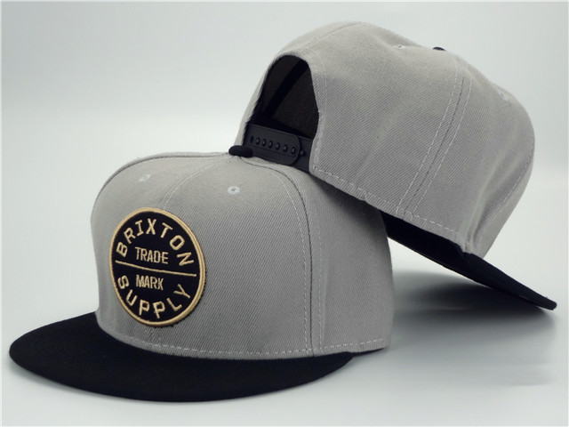 Brixton Grey Snapbacks Hat ZY 2